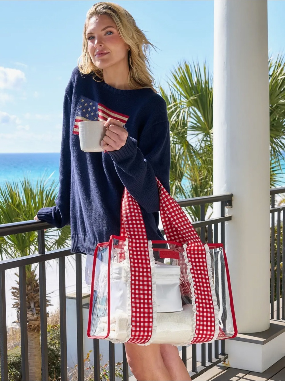 case-mate Cherry Gingham Jelly Tote Bag *NEW IN PACKAGE-NEVER OPENED* - Picture 4 of 5